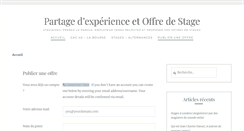 Desktop Screenshot of blog-stage.fr