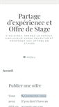 Mobile Screenshot of blog-stage.fr