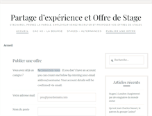Tablet Screenshot of blog-stage.fr